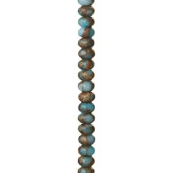 Buy ✨ 12 Pack: Light Blue Impression Jasper Rondelle Beads, 8mm by Bead Landing® 😍 -Deals Bead Landing Store 10631274 31