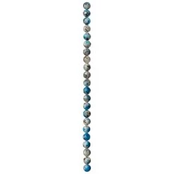 Best deal 🔔 12 Pack: Blue & White K2 Stone Round Beads, 8mm by Bead Landing® 🧨 -Deals Bead Landing Store 10631277 30 1