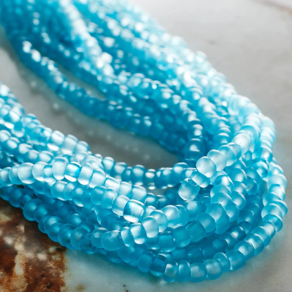 Cheapest 🎉 Aqua Glass Rondelle Seed Beads by Bead Landing™, 6/0 🥰 4 Cheapest 🎉 Aqua Glass Rondelle Seed Beads by Bead Landing™, 6/0 🥰 - Image 2