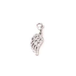 Hot Sale 👏 12 Pack: Charmalong™ Stone Pave Rhodium Wing Charm by Bead Landing™ ✨ -Deals Bead Landing Store 10633078 8