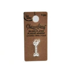 Cheapest ✔️ Charmalong™ Silver Plated Crystal Bone Charm by Bead Landing™ ❤️ -Deals Bead Landing Store 10633159 1