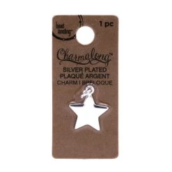 Outlet 😍 Charmalong™ Silver Plated Star Charm by Bead Landing™ 👍 -Deals Bead Landing Store 10633163 1