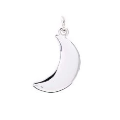 Best Sale 🌟 Charmalong™ Silver Plated Moon Charm by Bead Landing™ 🎉 -Deals Bead Landing Store 10633166 5
