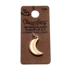 Cheap 🔥 Charmalong™ 14K Gold Plated Moon Charm by Bead Landing™ 🧨 -Deals Bead Landing Store 10633167 1