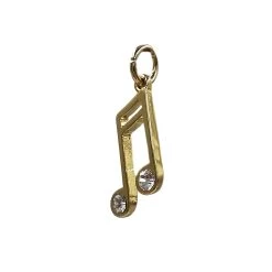 Hot Sale 😀 Charmalong™ 14K Gold Plated Crystal Music Charm by Bead Landing™ 🛒 -Deals Bead Landing Store 10633169 5