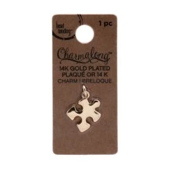 Best Sale 👏 12 Pack: Charmalong™ 14K Gold Plated Puzzle Charm by Bead Landing™ 🧨 -Deals Bead Landing Store 10633177 1