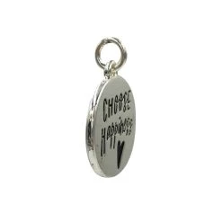 Flash Sale 🎉 Charmalong™ Silver Plated Choose Happiness Charm by Bead Landing™ ✨ -Deals Bead Landing Store 10633185 4