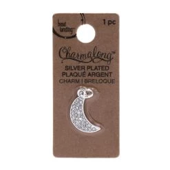 Top 10 🌟 12 Pack: Charmalong™ Silver-Plated Pavé Moon Charm by Bead Landing™ 🌟