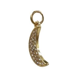 Buy 😀 Charmalong™ 14K Gold-Plated Pavé Moon Charm by Bead Landing™ ❤️ -Deals Bead Landing Store 10633189 5