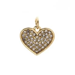 Budget 🌟 12 Pack: Charmalong™ 14K Gold-Plated Pavé Heart Charm by Bead Landing™ 🛒 -Deals Bead Landing Store 10633190 5 1