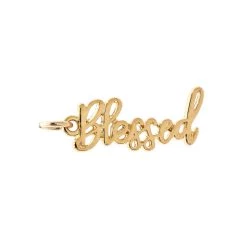 Discount 😉 12 Pack: Charmalong™ Gold Blessed Charm by Bead Landing™ 🎉