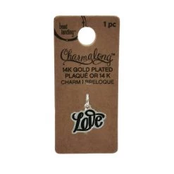 New 🎁 Charmalong™ Antique Silver Plated Love Charm by Bead Landing™ 👏 -Deals Bead Landing Store 10633201 1