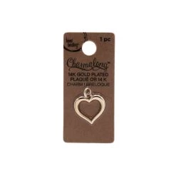 Top 10 ❤️ 12 Pack: Charmalong™ 14K Gold Open Heart Charm by Bead Landing™ 💯 -Deals Bead Landing Store 10633225 1 1