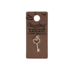 Buy 🎉 12 Pack: Charmalong™ Gold Heart Key Charm by Bead Landing™ ✨ -Deals Bead Landing Store 10633226 2