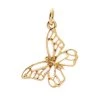 Deals 👏 Charmalong™ 14K Gold Plated Butterfly Charm by Bead Landing™ ✨ -Deals Bead Landing Store 10633228 11