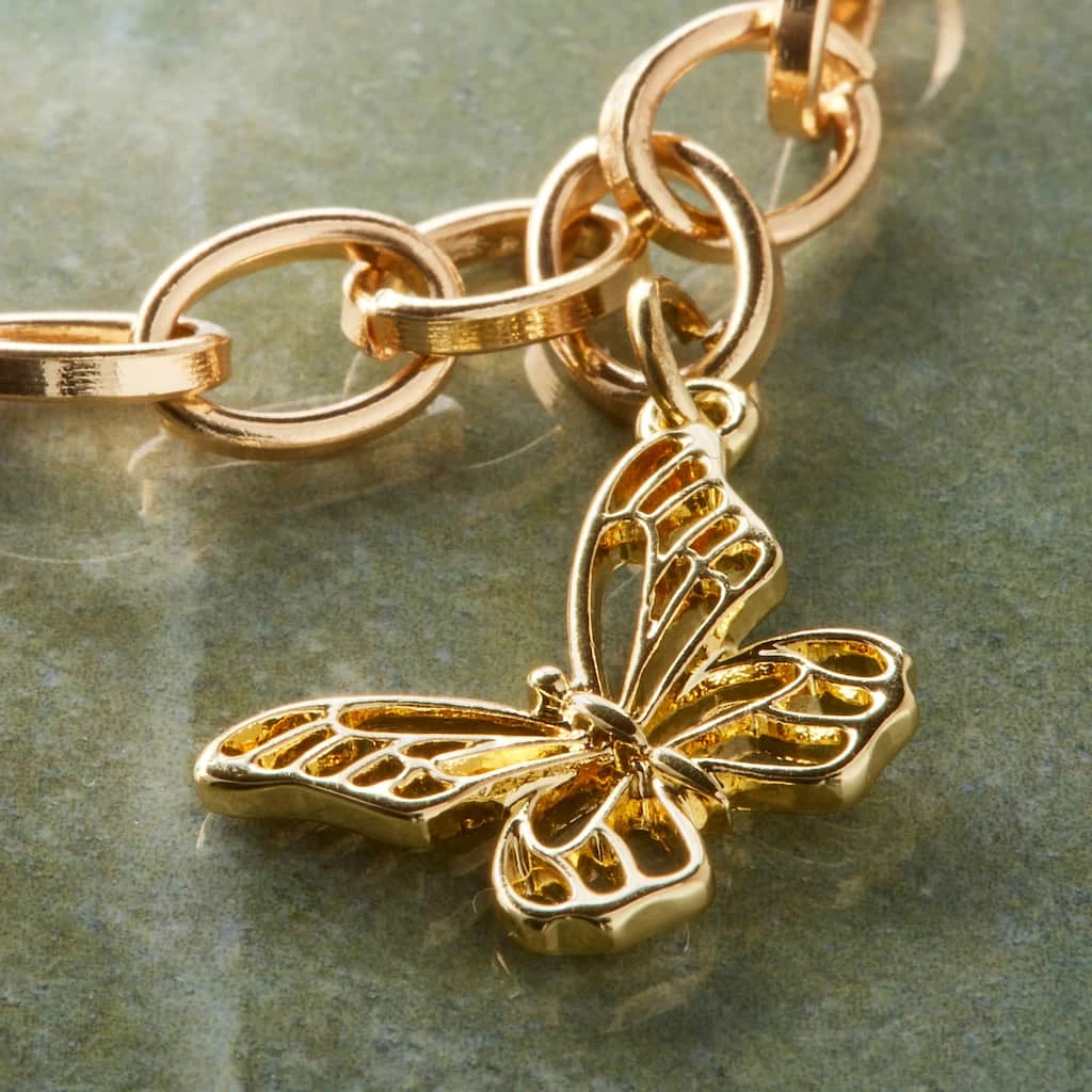 Deals 👏 Charmalong™ 14K Gold Plated Butterfly Charm by Bead Landing™ ✨ 4 Deals 👏 Charmalong™ 14K Gold Plated Butterfly Charm by Bead Landing™ ✨ - Image 2