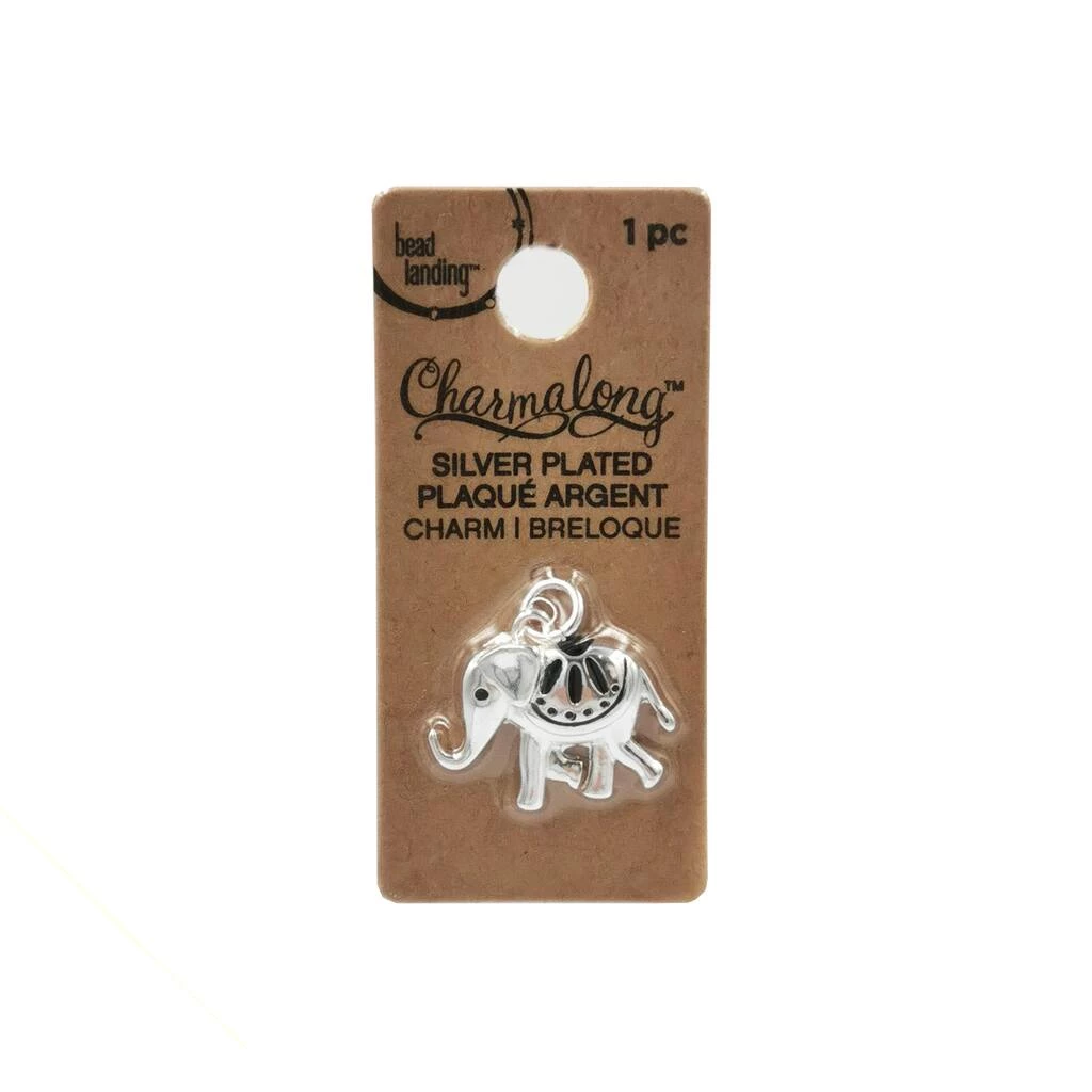Best Sale 🌟 Charmalong™ Antique Silver Plated Elephant Charm by Bead Landing™ ✔️ 7 Best Sale 🌟 Charmalong™ Antique Silver Plated Elephant Charm by Bead Landing™ ✔️ - Image 5