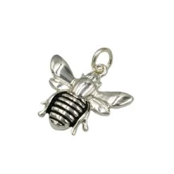 Best Sale 🎉 Charmalong™ Antique Silver Plated Bee Charm by Bead Landing™ ✨ -Deals Bead Landing Store 10633230 4