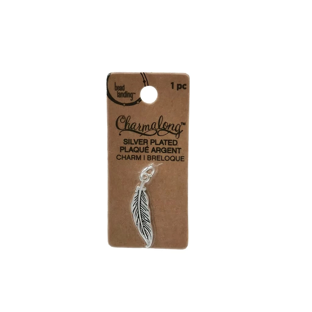 Discount ⭐ Charmalong™ Antique Silver Plated Feather Charm by Bead Landing™ 🧨 7 Discount ⭐ Charmalong™ Antique Silver Plated Feather Charm by Bead Landing™ 🧨 - Image 5