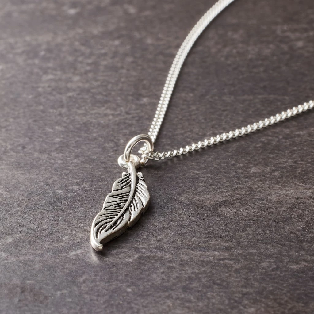 Discount ⭐ Charmalong™ Antique Silver Plated Feather Charm by Bead Landing™ 🧨 4 Discount ⭐ Charmalong™ Antique Silver Plated Feather Charm by Bead Landing™ 🧨 - Image 2
