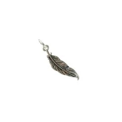 Wholesale ⭐ 12 Pack: Charmalong™ Antique Silver Feather Charm by Bead Landing™ 🧨 -Deals Bead Landing Store 10633234 3 1