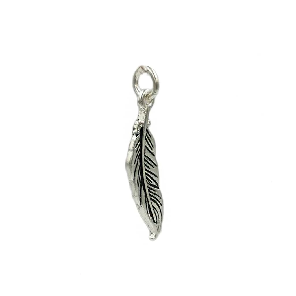 Discount ⭐ Charmalong™ Antique Silver Plated Feather Charm by Bead Landing™ 🧨 5 Discount ⭐ Charmalong™ Antique Silver Plated Feather Charm by Bead Landing™ 🧨 - Image 3