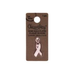 Budget 🌟 Charmalong™ Rose Gold Plated Heart Ribbon Charm by Bead Landing™ 🔔 -Deals Bead Landing Store 10633242 1