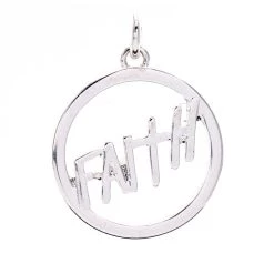 Hot Sale ✔️ Charmalong™ Silver Plated Round Faith Charm by Bead Landing™ 🛒 -Deals Bead Landing Store 10633244 11