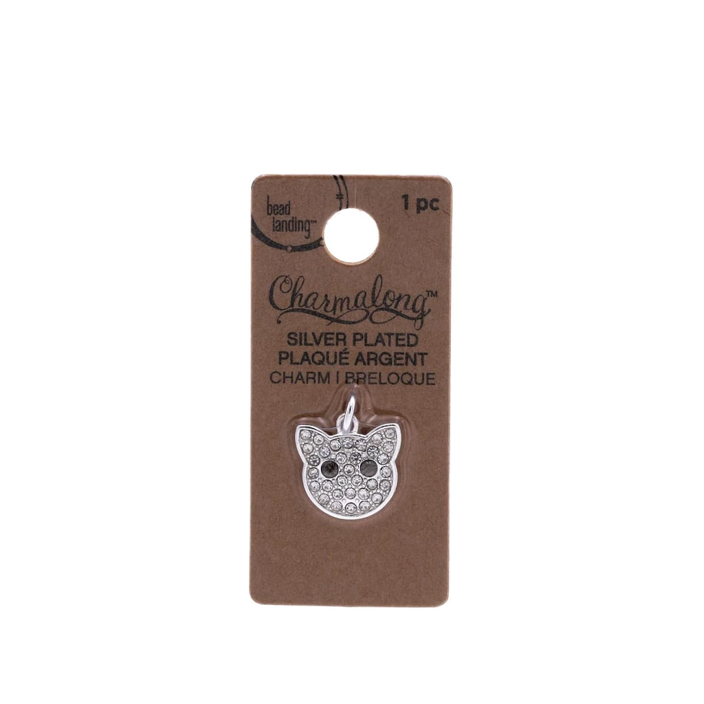 Discount 🛒 12 Pack: Charmalong™ Silver & Glass Cat Charm by Bead Landing™ 😉 7 Discount 🛒 12 Pack: Charmalong™ Silver & Glass Cat Charm by Bead Landing™ 😉 - Image 5