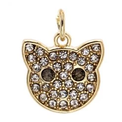 Best Pirce ⭐ Charmalong™ 14K Gold Plated & Stone Paved Cat Charm by Bead Landing™ 🌟