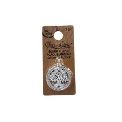 Top 10 ✨ 12 Pack: Charmalong™ Silver Plated & Stone Paved Tree Charm by Bead Landing™ 🛒 -Deals Bead Landing Store 10633250 1 1
