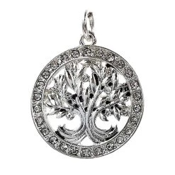 Coupon 🌟 Charmalong™ Silver Plated & Stone Paved Tree Charm by Bead Landing™ 🎉