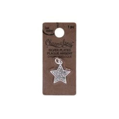 Wholesale ❤️ 12 Pack: Charmalong™ Silver Plated & Stone Paved Star Charm by Bead Landing™ 🛒 -Deals Bead Landing Store 10633254 1 1
