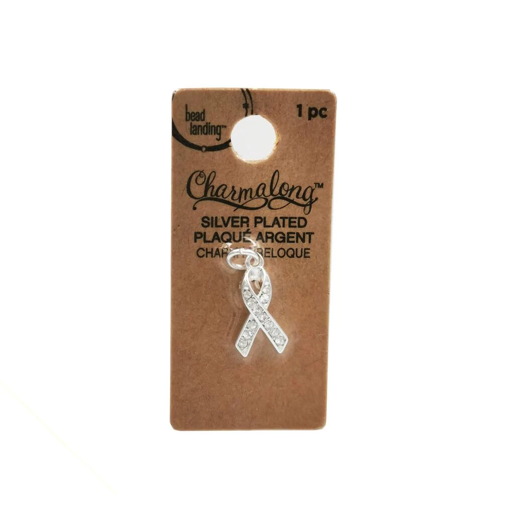 Deals ✔️ Charmalong™ Silver Plated & Stone Paved Ribbon Charm by Bead Landing™ ⭐ 7 Deals ✔️ Charmalong™ Silver Plated & Stone Paved Ribbon Charm by Bead Landing™ ⭐ - Image 5