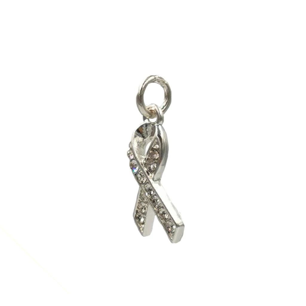Deals ✔️ Charmalong™ Silver Plated & Stone Paved Ribbon Charm by Bead Landing™ ⭐ 5 Deals ✔️ Charmalong™ Silver Plated & Stone Paved Ribbon Charm by Bead Landing™ ⭐ - Image 3