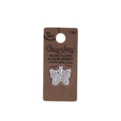 Brand new 🎁 12 Pack: Charmalong™ Silver Plated & Stone Paved Butterfly Charm by Bead Landing™ ✨ -Deals Bead Landing Store 10633257 1 1