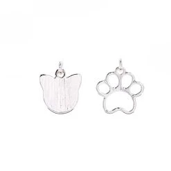 Best Pirce 🔔 Charmalong™ Silver Plated Cat & Paw Charms by Bead Landing™ 🧨 -Deals Bead Landing Store 10633263 7