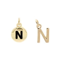 New ⌛ Charmalong™ 14K Gold Plated Letter Charms by Bead Landing™ 👏