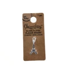 New 🌟 Charmalong™ Silver Plated Eiffel Tower Charm by Bead Landing™ 😀 -Deals Bead Landing Store 10633297 1