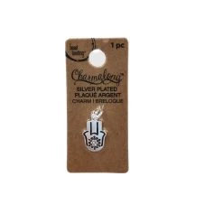 Discount ✨ 12 Pack: Charmalong™ Silver Plated Hamsa Charm by Bead Landing™ 🔔