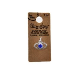 Promo 🥰 Charmalong™ Silver Plated Eye Charm by Bead Landing™ ⭐ -Deals Bead Landing Store 10633299 1