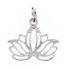 Outlet ✔️ Charmalong™ Silver Plated Lotus Charm by Bead Landing™ 🥰 -Deals Bead Landing Store 10633300 11