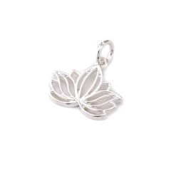 Outlet ✔️ Charmalong™ Silver Plated Lotus Charm by Bead Landing™ 🥰 -Deals Bead Landing Store 10633300 9