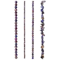Best deal 🥰 Dark Purple Jasper Semi-Precious Beads Value Pack by Bead Landing™ 🎁