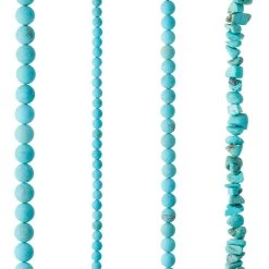 Hot Sale 👍 Turquoise-Dyed Howlite Beads Value Pack by Bead Landing™ ⭐ -Deals Bead Landing Store 10633962 31