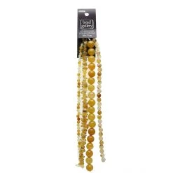 Buy ✨ Yellow Agate Stone Semi-Precious Beads Value Pack by Bead Landing™ 🥰 -Deals Bead Landing Store 10633964 3