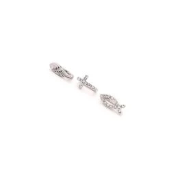 Budget 🌟 Charmalong™ Rhodium Fish, Wing & Cross Slider Charms by Bead Landing™ 🥰 -Deals Bead Landing Store 10634840 8