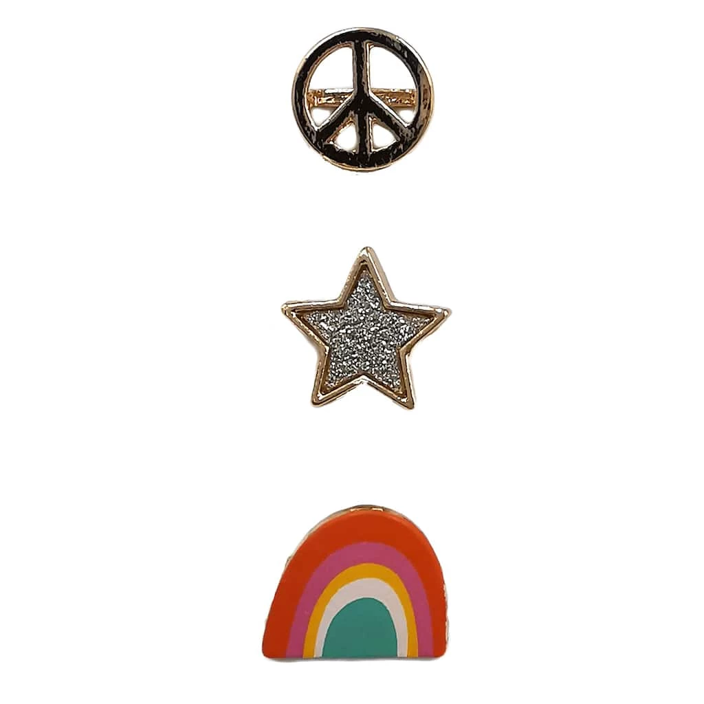 Best reviews of 🔔 12 Packs: 3 ct. (36 total) Charmalong™ Gold Peace, Star & Rainbow Slider Charms by Bead Landing™ 👏 3 Best reviews of 🔔 12 Packs: 3 ct. (36 total) Charmalong™ Gold Peace, Star & Rainbow Slider Charms by Bead Landing™ 👏