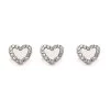 Best Pirce 🥰 Charmalong™ Crystal & Silver Heart Slider Charms by Bead Landing™ 🌟