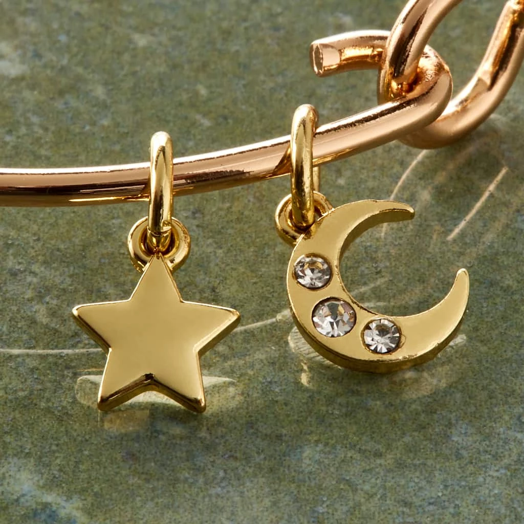Promo 🛒 Charmalong™ 14K Gold Plated Star & Moon Charms by Bead Landing™ 🎁 4 Promo 🛒 Charmalong™ 14K Gold Plated Star & Moon Charms by Bead Landing™ 🎁 - Image 2